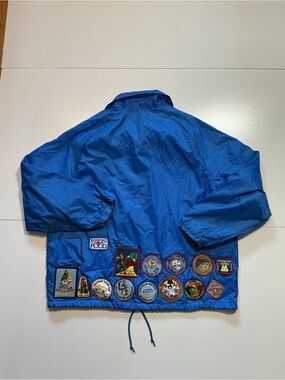 Vintage Eagles Ridge Sport POW Wow Boy Scouts Of America BSA Windbreaker Jacket